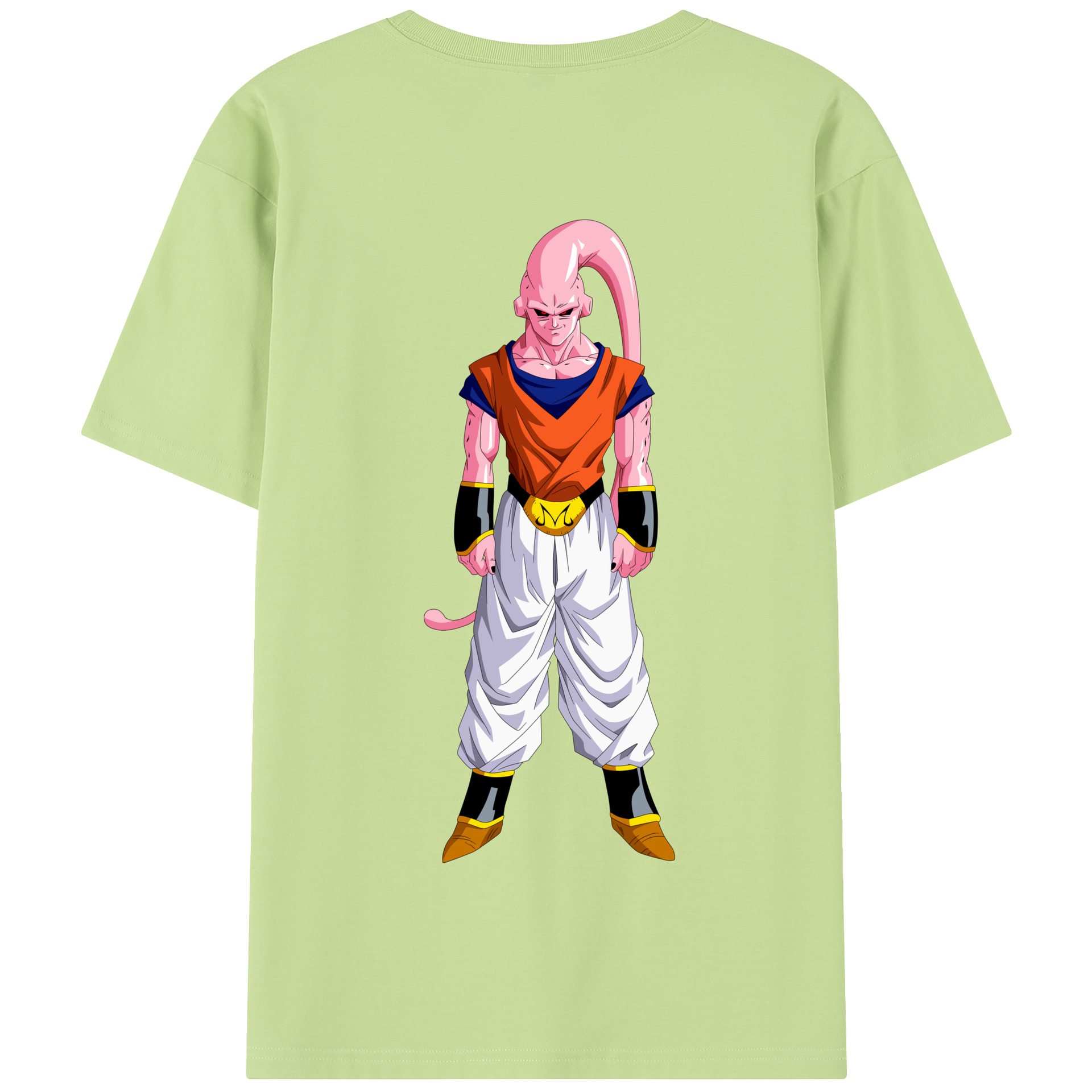 （画像用） ドラゴンボール 魔人ブウ DRAGON BALL Majin Buu 綿100％半袖Tシャツ（背面プリント）